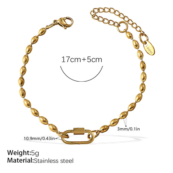 Wholesale Women's 316L Stainless Steel And Alloy Bracelets And Necklaces With Geometric And Small Animal Patterns Electroplated