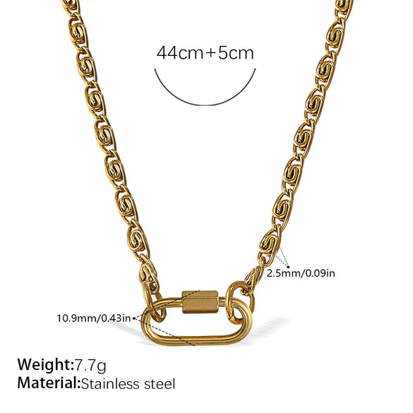 Wholesale Women's 316L Stainless Steel And Alloy Bracelets And Necklaces With Geometric And Small Animal Patterns Electroplated