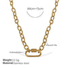 Wholesale Women's 316L Stainless Steel And Alloy Bracelets And Necklaces With Geometric And Small Animal Patterns Electroplated
