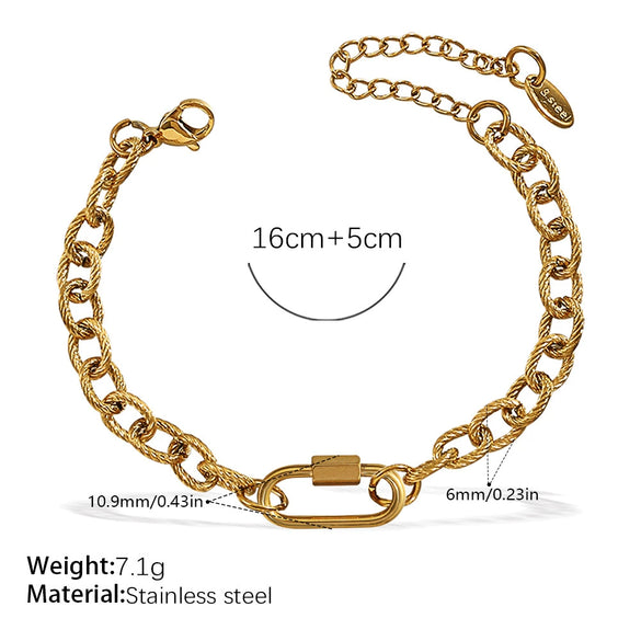 Wholesale Women's 316L Stainless Steel And Alloy Bracelets And Necklaces With Geometric And Small Animal Patterns Electroplated