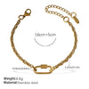 Wholesale Women's 316L Stainless Steel And Alloy Bracelets And Necklaces With Geometric And Small Animal Patterns Electroplated