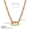 Wholesale Women's 316L Stainless Steel And Alloy Bracelets And Necklaces With Geometric And Small Animal Patterns Electroplated
