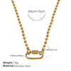 Wholesale Women's 316L Stainless Steel And Alloy Bracelets And Necklaces With Geometric And Small Animal Patterns Electroplated