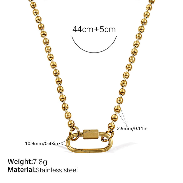 Wholesale Women's 316L Stainless Steel And Alloy Bracelets And Necklaces With Geometric And Small Animal Patterns Electroplated