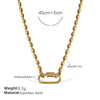 Wholesale Women's 316L Stainless Steel And Alloy Bracelets And Necklaces With Geometric And Small Animal Patterns Electroplated