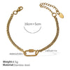Wholesale Women's 316L Stainless Steel And Alloy Bracelets And Necklaces With Geometric And Small Animal Patterns Electroplated