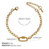 Wholesale Women's 316L Stainless Steel And Alloy Bracelets And Necklaces With Geometric And Small Animal Patterns Electroplated