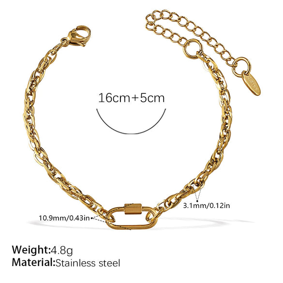 Wholesale Women's 316L Stainless Steel And Alloy Bracelets And Necklaces With Geometric And Small Animal Patterns Electroplated