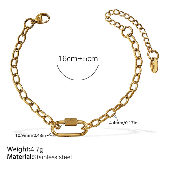 Wholesale Women's 316L Stainless Steel And Alloy Bracelets And Necklaces With Geometric And Small Animal Patterns Electroplated