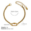 Wholesale Women's 316L Stainless Steel And Alloy Bracelets And Necklaces With Geometric And Small Animal Patterns Electroplated