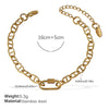 Wholesale Women's 316L Stainless Steel And Alloy Bracelets And Necklaces With Geometric And Small Animal Patterns Electroplated
