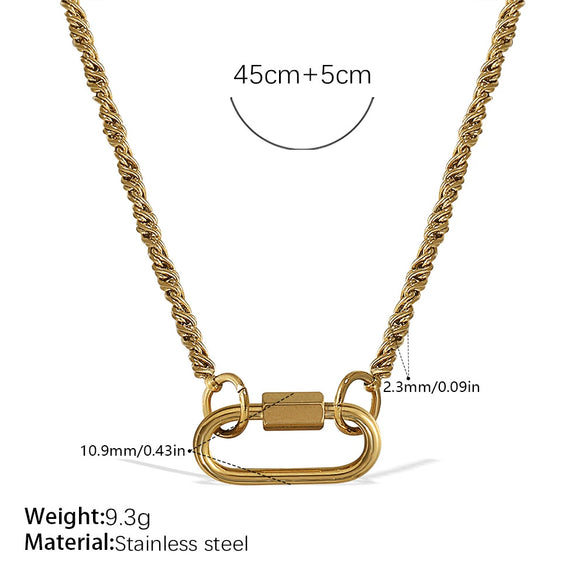 Wholesale Women's 316L Stainless Steel And Alloy Bracelets And Necklaces With Geometric And Small Animal Patterns Electroplated