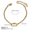 Wholesale Women's 316L Stainless Steel And Alloy Bracelets And Necklaces With Geometric And Small Animal Patterns Electroplated