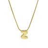 Wholesale Women's Stainless Steel And Copper Snake Chain Necklace With English Letters Pendant And Electroplating Process