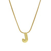 Wholesale Women's Stainless Steel And Copper Snake Chain Necklace With English Letters Pendant And Electroplating Process