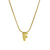 Wholesale Women's Stainless Steel And Copper Snake Chain Necklace With English Letters Pendant And Electroplating Process