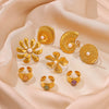 Wholesale Women's Stainless Steel And Imitation Pearl Flower Ring Electroplated In Ins Style