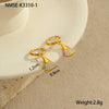 Wholesale Women's Stainless Steel And 18K Electroplated Geometric Style Earrings