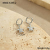 Wholesale Women's Stainless Steel And 18K Electroplated Geometric Style Earrings