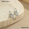 Wholesale Women's Stainless Steel And 18K Electroplated Geometric Style Earrings