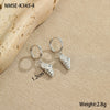 Wholesale Women's Stainless Steel And 18K Electroplated Geometric Style Earrings
