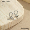 Wholesale Women's Stainless Steel And 18K Electroplated Geometric Style Earrings