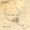 Wholesale Women's Stainless Steel And 18K Fashion Retro Necklace With Electroplating Treatment