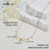 Wholesale Women's Stainless Steel And 18K Gold Electroplated Heart Drop Bell Jewelry Set Including Necklace Earrings And Bracelet