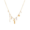 Wholesale Women's Stainless Steel And 18K Gold Electroplated Heart Drop Bell Jewelry Set Including Necklace Earrings And Bracelet
