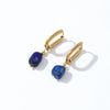 Wholesale Women's Stainless Steel And Natural Stone Simple Light Luxury Style Irregular Earrings
