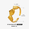 Wholesale Women's Stainless Steel And Shell Geometric Style Seaside Hip Hop Ring With Electroplating