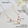 Wholesale Women's Stainless Steel And Titanium Steel Accessories Set With Heart Drop And Bell Patterns Electroplated Design
