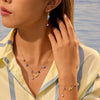 Wholesale Women's Stainless Steel And Titanium Steel Accessories Set With Heart Drop Bell Patterns And Electroplating Design
