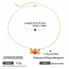 Wholesale Women's Stainless Steel And Titanium Steel Animal Geometric Pendant Clip Bead Ball Chain Necklace With Electroplating