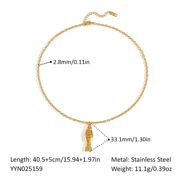 Wholesale Women's Stainless Steel And Titanium Steel Earrings Necklace Combination With Little Bear Pig Small Animal Patterns Electroplated Pvd Vacuum Real Gold Playful Accessories