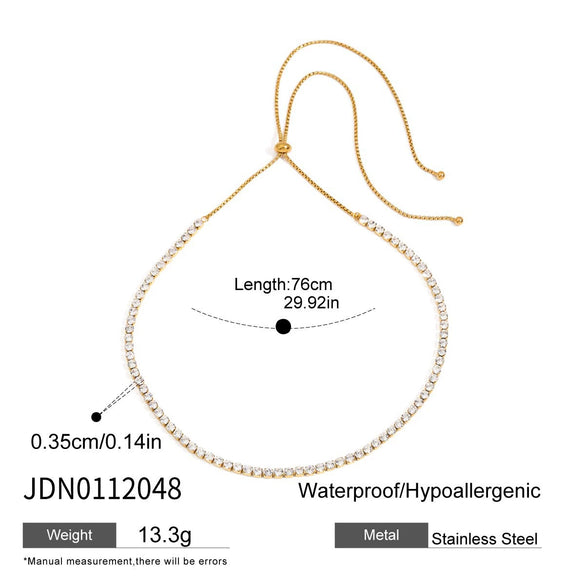 Wholesale Women's Stainless Steel And Titanium Steel Electroplated Geometric Niche Short Clavicle Necklace