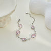 Wholesale Women's Stainless Steel And Titanium Steel Electroplated Heart Water Drop Bell Pattern Clavicle Chain Bracelet And Necklace Jewelry