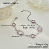 Wholesale Women's Stainless Steel And Titanium Steel Electroplated Heart Water Drop Bell Pattern Clavicle Chain Bracelet And Necklace Jewelry