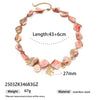 Wholesale Women's Stainless Steel And Titanium Steel Electroplated Necklace With Shell Coral Marine Design