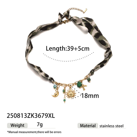 Wholesale Women's Stainless Steel And Titanium Steel Electroplated Sweater Chain Necklace Accessories In Ins And Minimalist Style