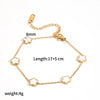 Wholesale Women's Stainless Steel And Titanium Steel Flowershaped Necklace With Electroplating And O Word Chain Versatile Style
