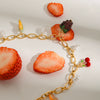 Wholesale Women's Stainless Steel And Titanium Steel Fruit Style Jewelry With Electroplating Geometric Shaped Necklace
