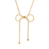 Wholesale Women's Stainless Steel And Titanium Steel Geometric Butterfly Design Electroplated Clavicle Chain Accessories