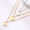 Wholesale Women's Stainless Steel And Titanium Steel Geometric Diamond Necklace With Ochain