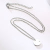 Wholesale Women's Stainless Steel And Titanium Steel Geometric Diamond Necklace With Ochain