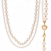 Wholesale Women's 316L Stainless Steel And 316L Stainless Steel Geometric Double Layer Necklace With Electroplating