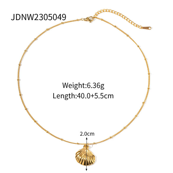 Wholesale Women's Stainless Steel And Titanium Steel Geometric Necklace With Electroplating Design