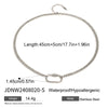 Wholesale Women's Stainless Steel And Titanium Steel Geometric Oval Live Ring Necklace With Electroplating And Original Design