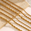 Wholesale Women's Stainless Steel And Titanium Steel Geometric Twist Necklace With Electroplating