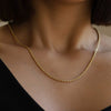 Wholesale Women's Stainless Steel And Titanium Steel Geometric Twist Necklace With Electroplating